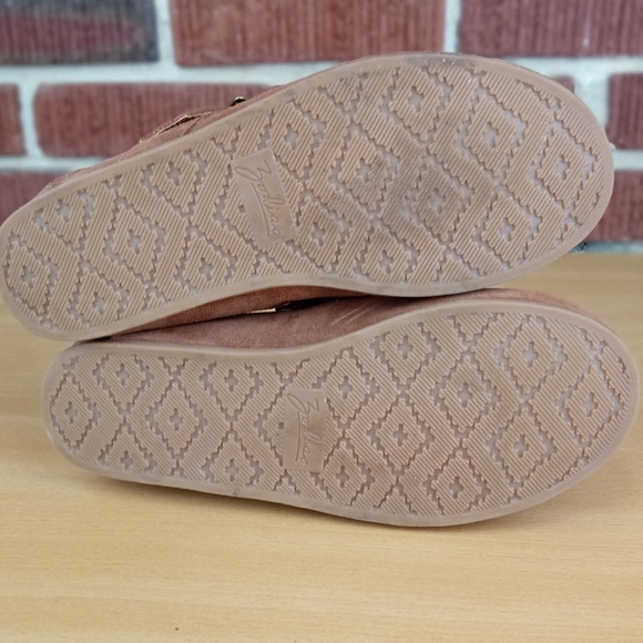 NWT Zodiac 'Maui' Saddle Suede Faux Fur Lined Cozy Clog in Cognac - Picture 6 of 6